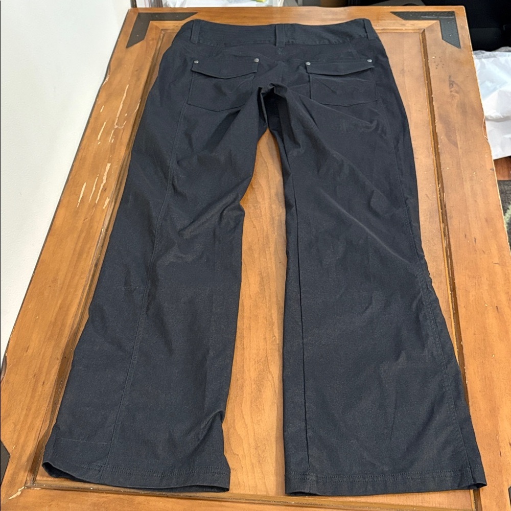 Athleta Nylon Blend Dark Gray Pants Size 12 - Picture 10 of 16